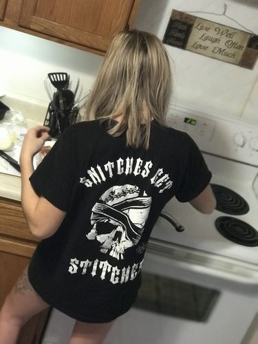 Customer photo review of 32- Snitches Tee