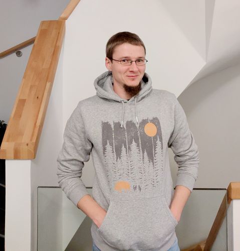 Customer photo review of WILDSCHWEIN IM WALD - Bio Unisex Hoodie (PREMIUM)