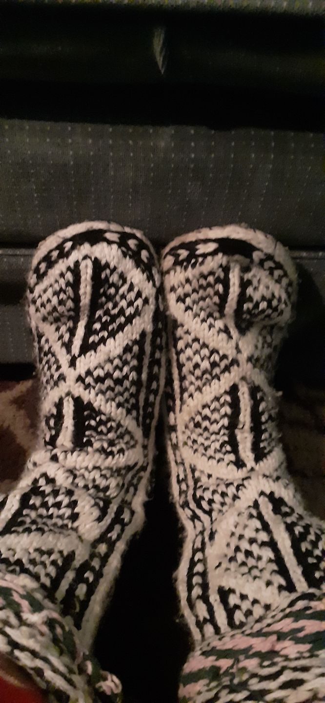 Customer photo review of Wool Mukluks Slippers