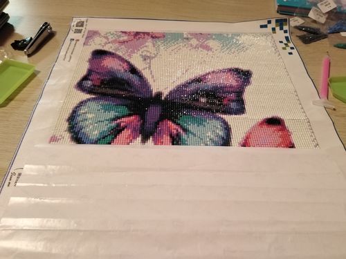 Customer photo review of Diamond Painting - Fantasy Schmetterlinge