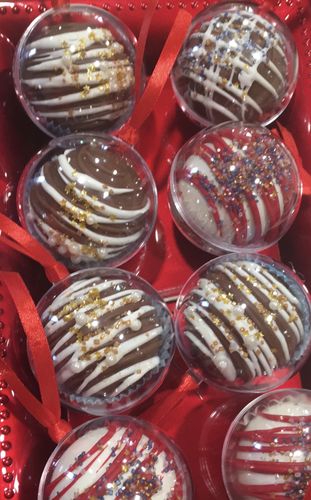 Customer photo review of 50mm Sphere Chocolate Mold for Hot Cocoa Bombs