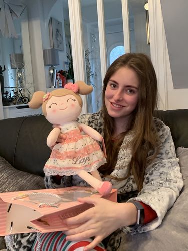 Customer photo review of Personalized Leyadoll (Pink) with Gift Bag