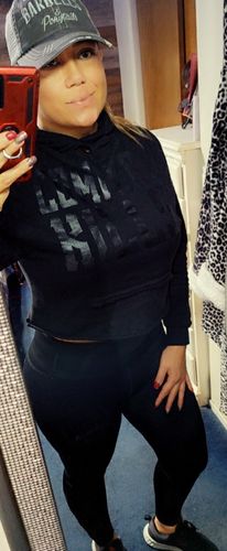 Customer photo review of #Comfort Crop Hoodie - 012