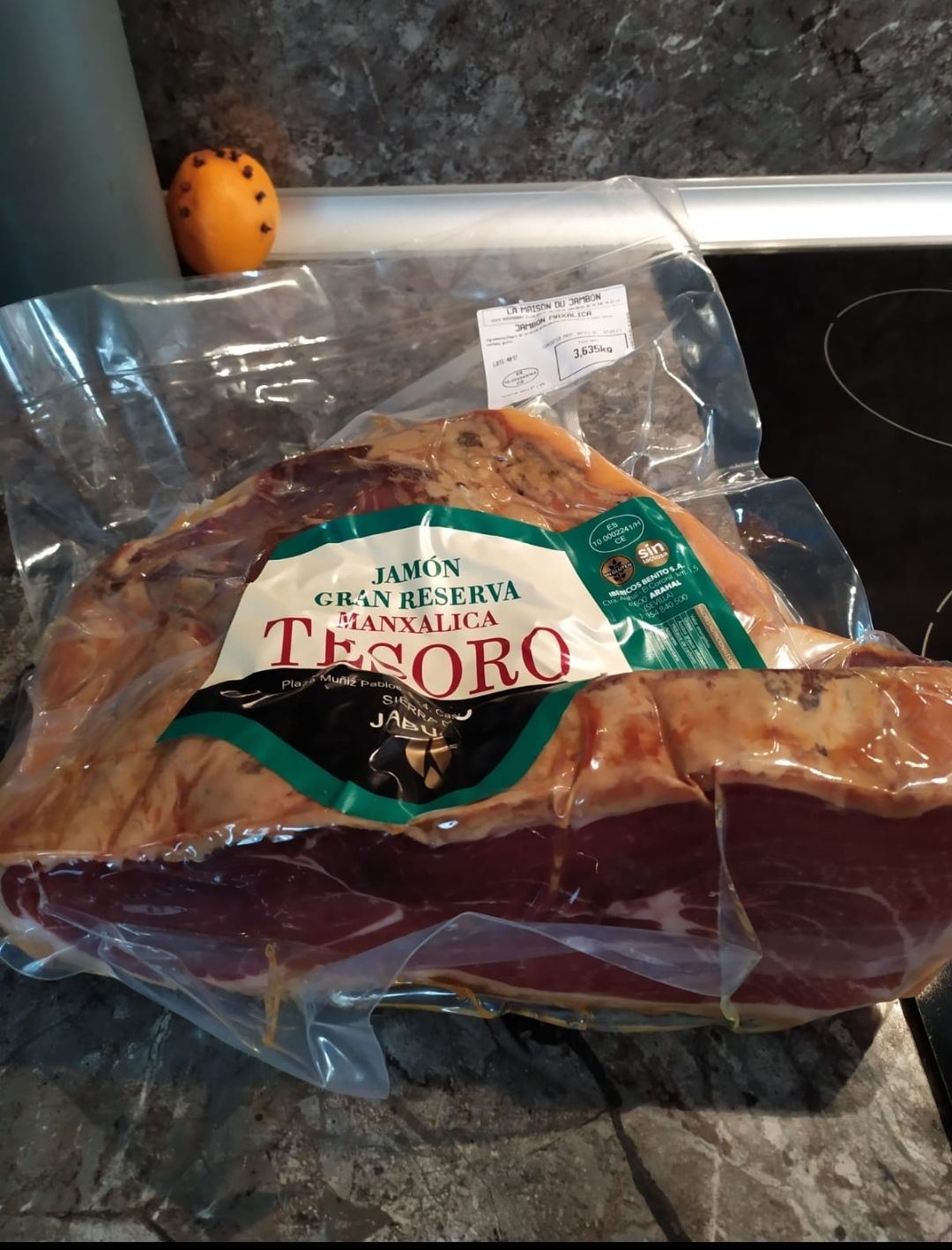 Customer photo review of Jambon de Mangalitza 30 mois (demi pièce)