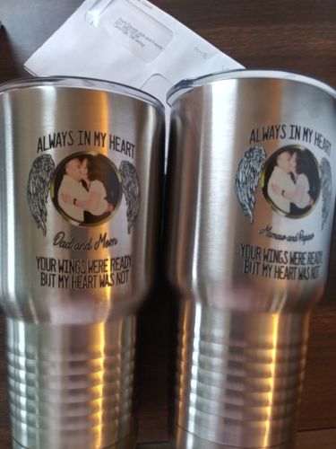 Customer photo review of Always In My Heart Personalized Color Printed Tumbler