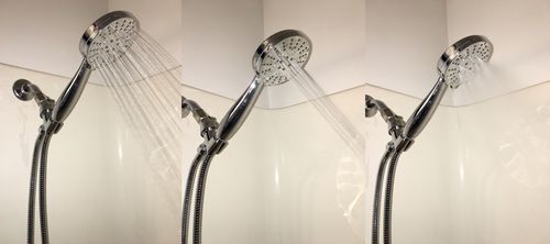 Customer photo review of 3-Spray Handheld Shower Head Set