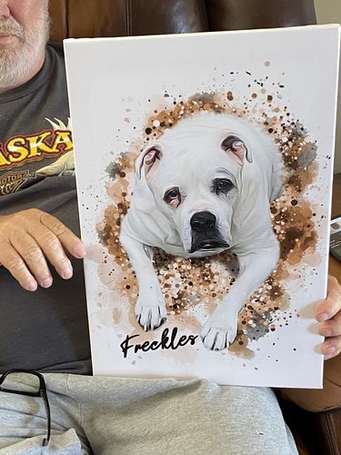 Customer photo review of Personalized Pet Art