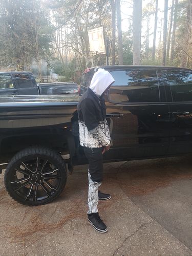 Customer photo review of Moto Ripped Skinny Fit Denim Black Wash (M4938D)