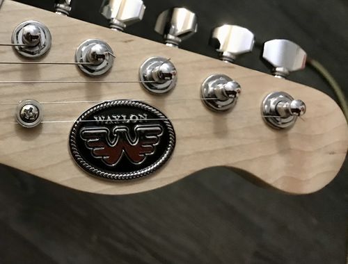 Customer photo review of Waylon Flying W Black & White Pin