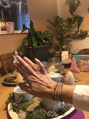 Customer photo review of ROSENQUARZ-WICKELARMBAND