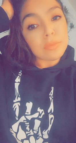 Customer photo review of 158 - Regret Crop Hoodie