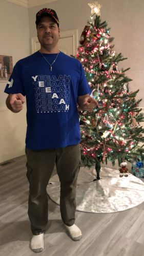 Customer photo review of Yeah Diagonal Mens Apparel