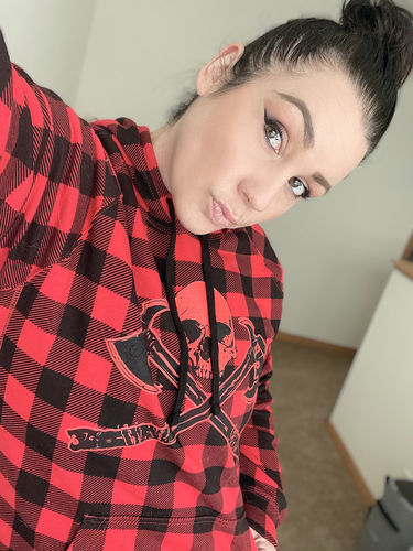 Customer photo review of 144 - Mercy Lumber Hoodie
