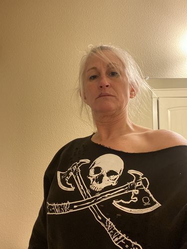 Customer photo review of 218 - Mercy Wide Neck Hoodie