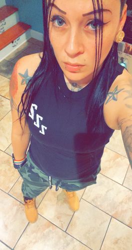 Customer photo review of 88 - Sleepin Tank Top