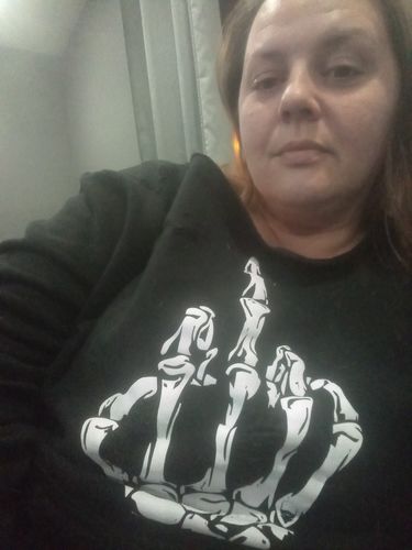 Customer photo review of 110 - FU Wide Neck Hoodie