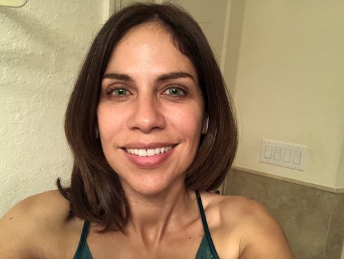 Customer photo review of Pixie Green Contact Lenses