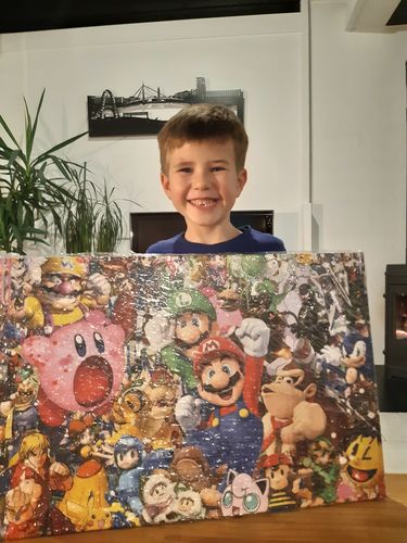 Customer photo review of Tableau Super Smash Bros Icons
