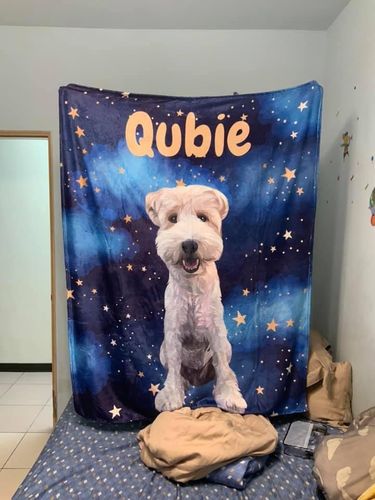 Customer photo review of 【客製】手繪寵物 法蘭絨毛毯 Custom Pet Fleece Blanket