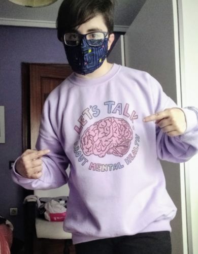 Customer photo review of Let's Talk About Mental Health -- Sweatshirt