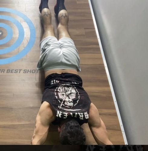 Customer photo review of 50 - Blood Till I Die Tank Top