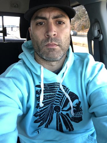 Customer photo review of 13- Apache Hoodie - Puris Blue