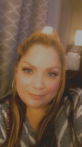 Customer photo review of Russian Blue Prescription Contact Lenses