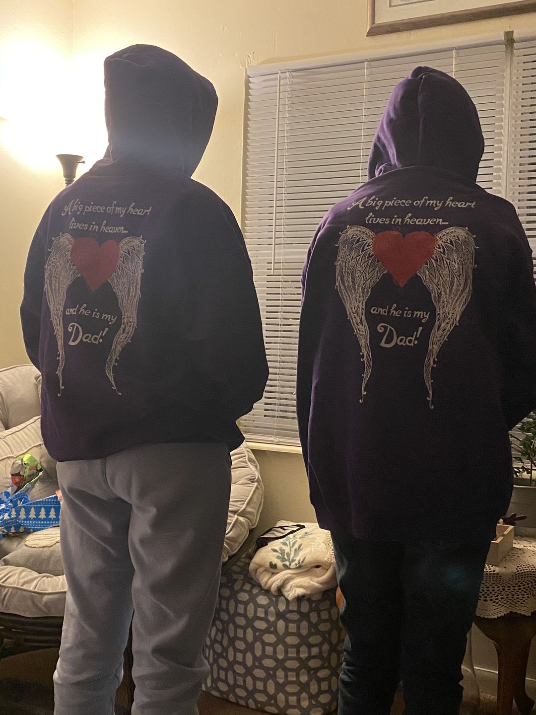 Customer photo review of Dad - A Big Piece of my Heart Hoodie
