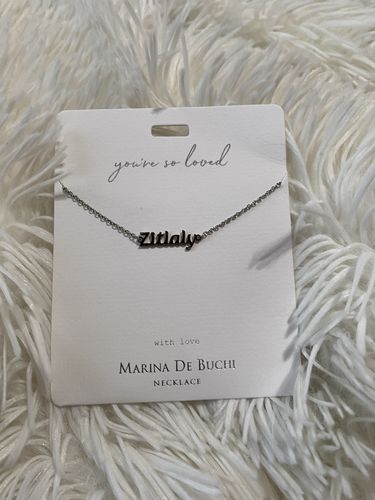 Customer photo review of Personalized Luxe Name Necklace