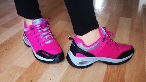 Customer photo review of Women Hiking and Trekking Sneakers