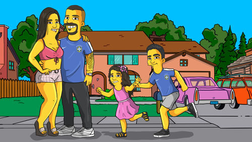 Customer photo review of RETRATO EM ARQUIVO DIGITAL FAMILIA AMARELA