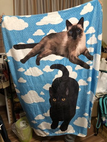 Customer photo review of 【客製】手繪寵物 法蘭絨毛毯 Custom Pet Fleece Blanket