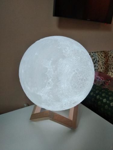 Customer photo review of Glowing Moon Lamp
