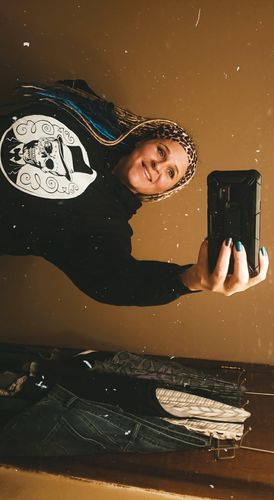 Customer photo review of 172- Fuck Everyone Crop Hoodie