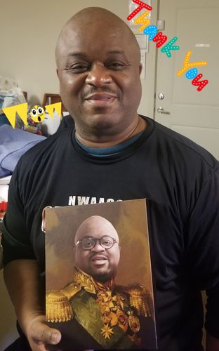 Customer photo review of The Colonel - Custom Canvas