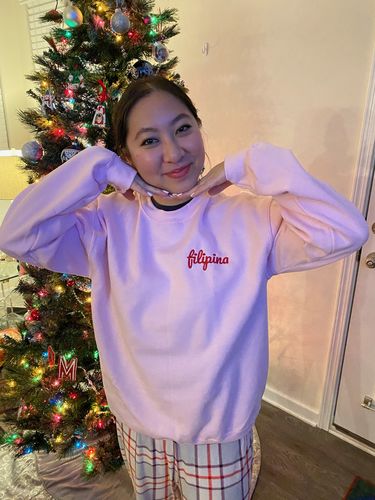 Customer photo review of Filipina Embroidered Sweatshirt
