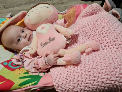 Customer photo review of Personalized Bunny Leyadoll with Gift Bag - 2 Skin Tones