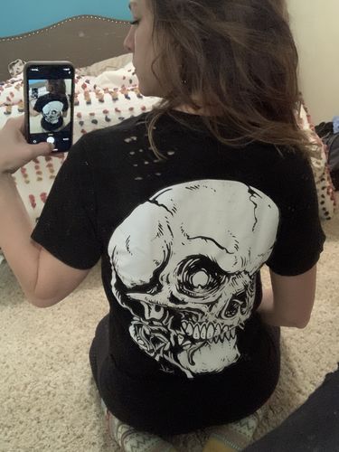 Customer photo review of 115- Dead Rose Crop Top