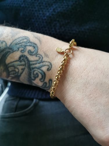 Customer photo review of Wheat Bracelet (Gold) 5mm