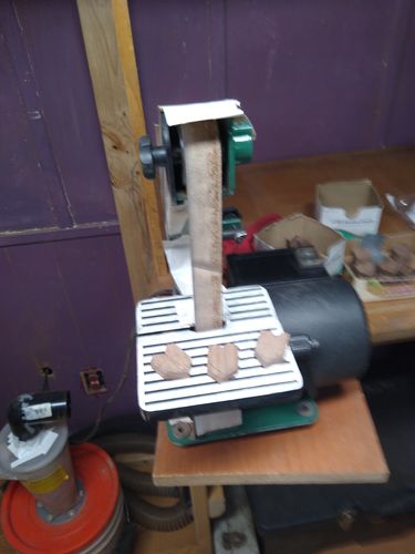Customer photo review of 1 X 30 Inch Aluminum Oxide Metal Sanding Belts, 12 Pack