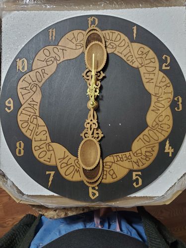Customer photo review of WEASLEY WALL CLOCK WITH SPOONS