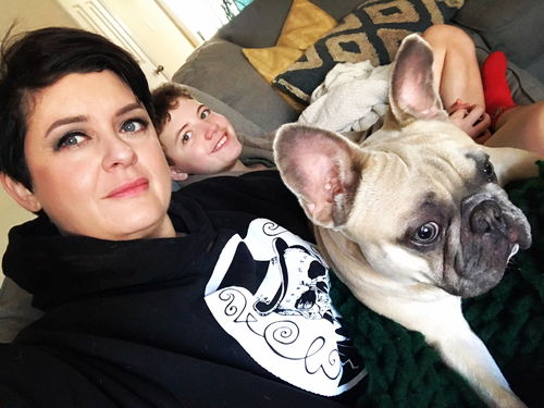 Customer photo review of 172- Fuck Everyone Crop Hoodie