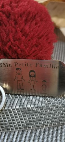 Customer photo review of Porte Clé - Ma Petite Famille