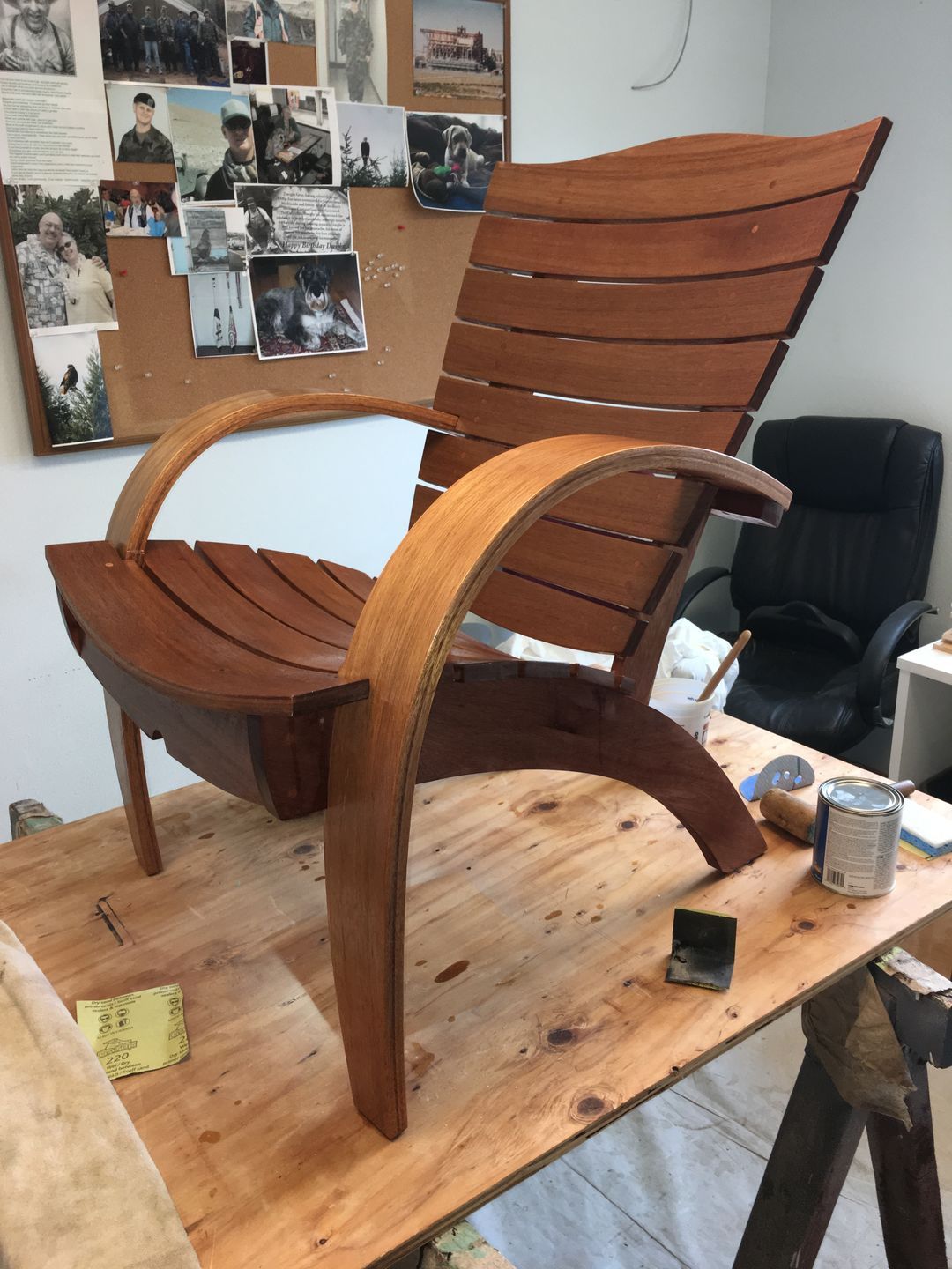 Customer photo review of 6 X 48 Inch Aluminum Oxide Sanding Belts, 2 Pack