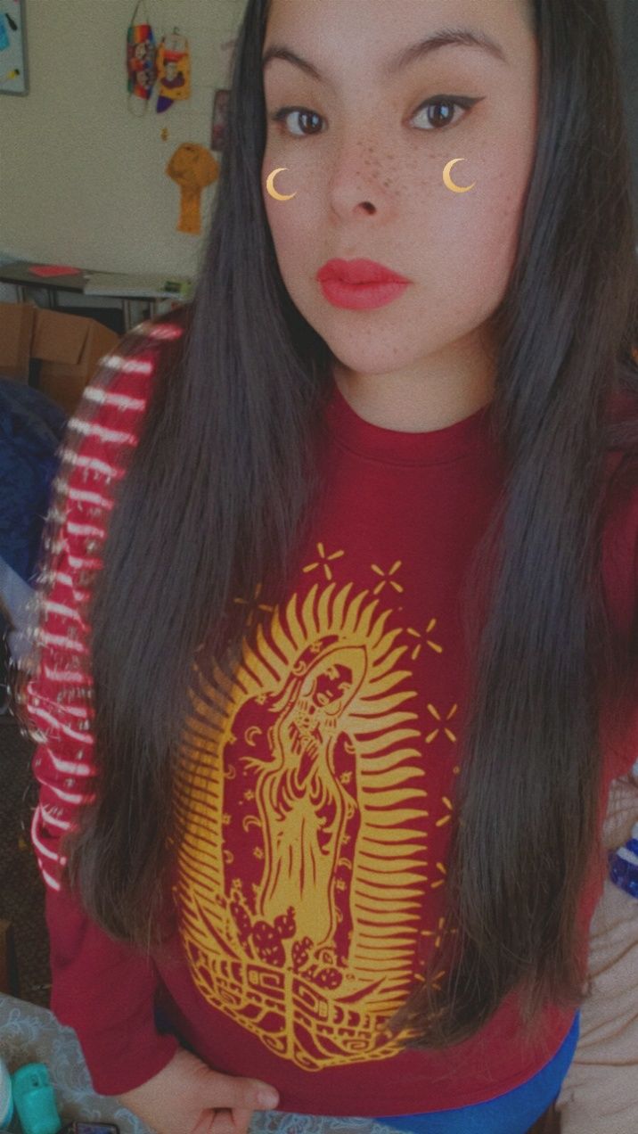 Customer photo review of Virgencita Protection Sweatshirt