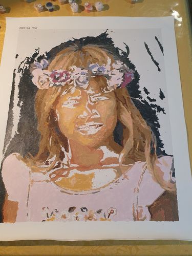 Customer photo review of Pintar por numeros personalizado