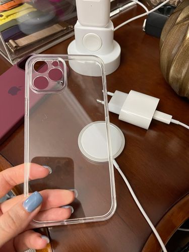 Customer photo review of Clear PC+TPU Shockproof Full Lens Protection Cover For iPhone 12 Pro Max 12 mini P
