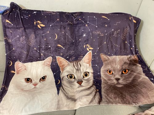 Customer photo review of 【客製】手繪寵物 法蘭絨毛毯 Custom Pet Fleece Blanket