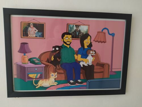 Customer photo review of RETRATO EM ARQUIVO DIGITAL FAMILIA AMARELA