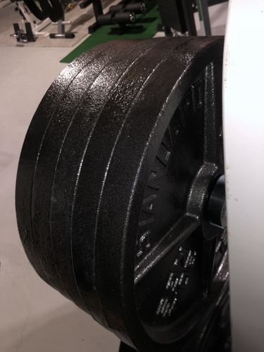 Customer photo review of 45lb cast iron plates - pair